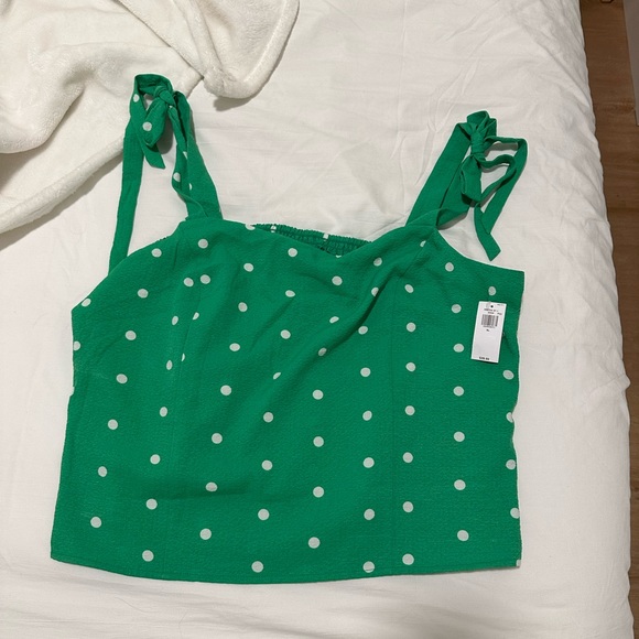 Brand New Green Polka Dot Tank Top - Picture 1 of 5